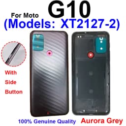 Battery Door Housing Glass Cover For Motorola Moto G10 G20 G30 G50 G60 G50 5G Battery Rear Case Housing Cover