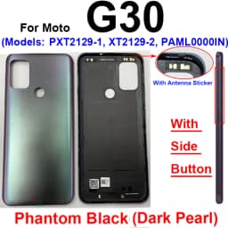 Battery Door Housing Glass Cover For Motorola Moto G10 G20 G30 G50 G60 G50 5G Battery Rear Case Housing Cover