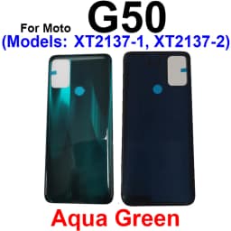 Battery Door Housing Glass Cover For Motorola Moto G10 G20 G30 G50 G60 G50 5G Battery Rear Case Housing Cover