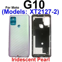 Battery Door Housing Glass Cover For Motorola Moto G10 G20 G30 G50 G60 G50 5G Battery Rear Case Housing Cover
