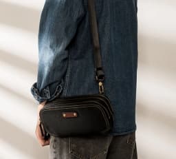 AETOO Genuine Leather Men's Chest Bag Messenger Bag Shoulder Bag Casual First Layer Cowhide Waist Bag Trendy Men's Bag