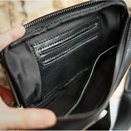 AETOO Genuine Leather Men's Chest Bag Messenger Bag Shoulder Bag Casual First Layer Cowhide Waist Bag Trendy Men's Bag
