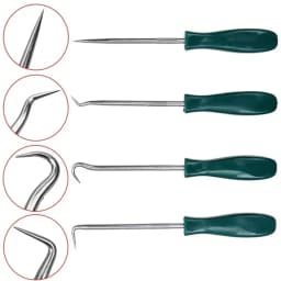 4Pcs Oil Seal Screwdrivers Set Car Auto Vehicle Pick Hooks For Garages General-Plumbers Mechanics Workshop Car Tools 135mm Amagi