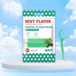 300/150/50pcs Mint Floss Stick - Disposable Floss Cleaning Stick - Toothpick to Remove Plaque and Food Residue - Oral Cleaning