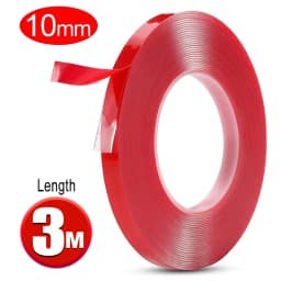 Double Sided Tape Nano Tape 3-5Meter 10/20/30mm Width Transparent Tape Washable Adhesive Nano Traceless Sticker Glue Red