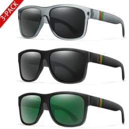 Classic Brand Men Square Polarized Fishing Sunglasses Outdoor Driving Cycling Running Goggles Vintage Large Frame UV400