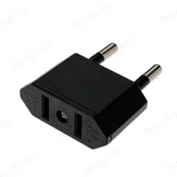 American China To EU Europe Travel Power Adapter 2 pin US To EU Plug Adapter