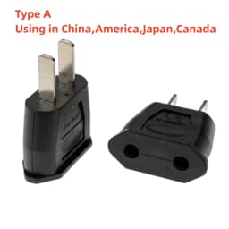 American China To EU Europe Travel Power Adapter 2 pin US To EU Plug Adapter