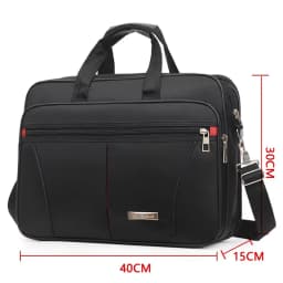 High-Capacity Business Briefcase - Laptop & Document Organizer Bag for Office & Weekend Travel (Durable Storage Solution)