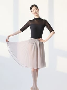 Ballet Practice Suit Dance Suit Gym Suit Gauze Skirt Female Adult Basic Training Body Ballet Skirt Tights