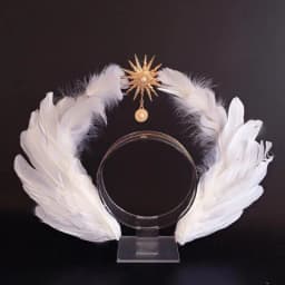 Angel Feather Wings Gothic Lolita Virgin Halo Crown Headband Vintage Church Mary Baroque Tiara Cosplay Kawaii Accessories