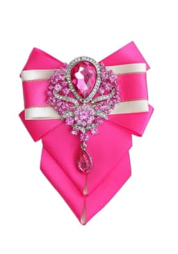 Luxury Rhinestone Bow Tie Brooch Pocket Towel Set Men's High-end Jewelry Gift Fashion New British Korean Men Wedding Accessories