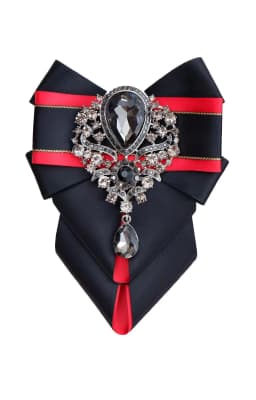 Luxury Rhinestone Bow Tie Brooch Pocket Towel Set Men's High-end Jewelry Gift Fashion New British Korean Men Wedding Accessories