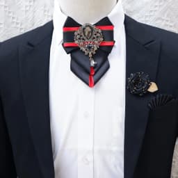 Luxury Rhinestone Bow Tie Brooch Pocket Towel Set Men's High-end Jewelry Gift Fashion New British Korean Men Wedding Accessories