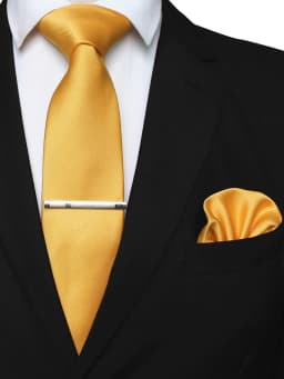 EASTEPIC 8 cm Classic Grey Twill Ties for Men in Business Suits Necktie Set Clip Handkerchief Men's Accessory Wedding Party