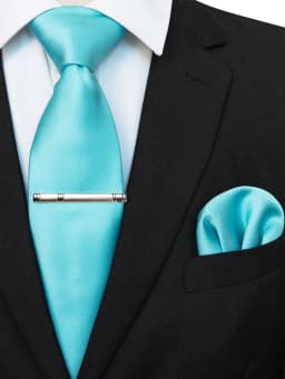 EASTEPIC 8 cm Classic Grey Twill Ties for Men in Business Suits Necktie Set Clip Handkerchief Men's Accessory Wedding Party