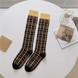 Cotton Retro Style Oil Painting Abstract Leg Medias Long Socks Women Over KneeThigh High Stockings Ladies Girls Warm Knee Socks
