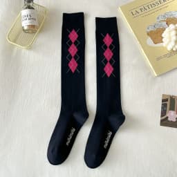 Cotton Retro Style Oil Painting Abstract Leg Medias Long Socks Women Over KneeThigh High Stockings Ladies Girls Warm Knee Socks