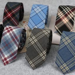 Fashion Cotton Neck Ties For Men Women Casual Plaid Tie For School Boys Girls Suits Tie Slim Wedding Party Necktie Gravatas 6cm