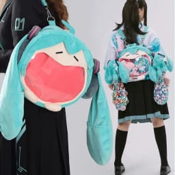Official Anime Miku Itabag Cosplay Hatsune Ita Bag Plush Backpack Women DIY Bag School Student Men Velvet Crossbody Shoulder Bag