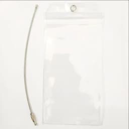 Travel Luggage Cruise Tags Holder Pouch Resealable Waterproof Clear Ship Ticket Card Sleeve Keyring with Steel Wire Cable Loop