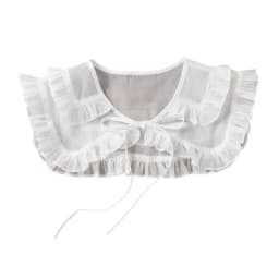 Royal Style Cotton Fake Collar Shawl Wrap Hollow Out Floral Lace Ruffled Trim Necklace Pointed Lapel Blouse Dropshipping