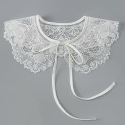 Royal Style Cotton Fake Collar Shawl Wrap Hollow Out Floral Lace Ruffled Trim Necklace Pointed Lapel Blouse Dropshipping