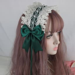 Cosplay Anime Lolita Kawaii Cat Ears Lace Bow Headband KC Hair Band Anime Cute Girl Maid Headdress Hair Accessories Head Wrap