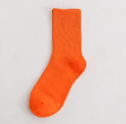 CHAOZHU Ins Fashion 40+ Colors Combed Cotton Skateboard Women Men Socks Unisex Stretch Soft 4 Seasons Fit Basic Daily Sock