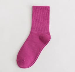CHAOZHU Ins Fashion 40+ Colors Combed Cotton Skateboard Women Men Socks Unisex Stretch Soft 4 Seasons Fit Basic Daily Sock