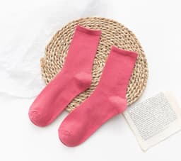 CHAOZHU Ins Fashion 40+ Colors Combed Cotton Skateboard Women Men Socks Unisex Stretch Soft 4 Seasons Fit Basic Daily Sock
