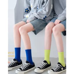 CHAOZHU Ins Fashion 40+ Colors Combed Cotton Skateboard Women Men Socks Unisex Stretch Soft 4 Seasons Fit Basic Daily Sock