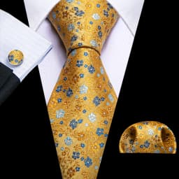 Red Print Men Tie Set Silk Jacquard Floral Wedding Business Necktie Handkerchief Cufflinks 30 Colours Luxury Gift Barry.Wang
