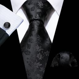 Red Print Men Tie Set Silk Jacquard Floral Wedding Business Necktie Handkerchief Cufflinks 30 Colours Luxury Gift Barry.Wang