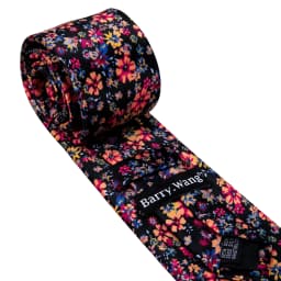 Red Print Men Tie Set Silk Jacquard Floral Wedding Business Necktie Handkerchief Cufflinks 30 Colours Luxury Gift Barry.Wang
