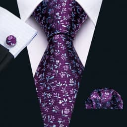 Red Print Men Tie Set Silk Jacquard Floral Wedding Business Necktie Handkerchief Cufflinks 30 Colours Luxury Gift Barry.Wang