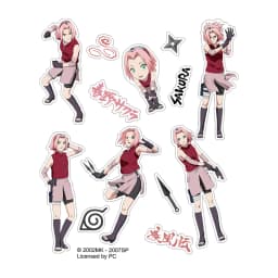 Brdwn NARUTO Hatake Kakashi Haruno Sakura Uchiha Sasuke Official Authorization Cosplay Stickers Paster