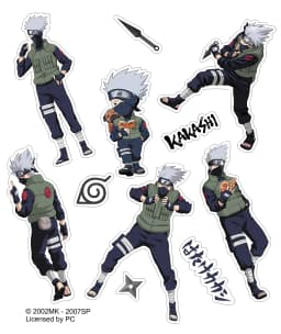 Brdwn NARUTO Hatake Kakashi Haruno Sakura Uchiha Sasuke Official Authorization Cosplay Stickers Paster