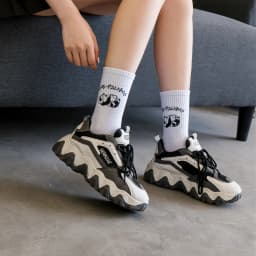 Ins New Autumn Cartoon Bear Panda Rabbit Cactus White Sports Women Soft Cotton Cute Winter Socks Kawaii Hipster Street Graffiti