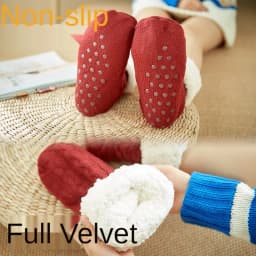 Womens Fuzzy Thermal Sock Plush Grip Hemp Winter Soft Female Home Indoor Warm Bedroom Non slip fluffy Thick Slipper Floor Sock