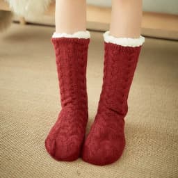 Womens Fuzzy Thermal Sock Plush Grip Hemp Winter Soft Female Home Indoor Warm Bedroom Non slip fluffy Thick Slipper Floor Sock