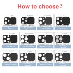 WebCam Cover Phone Back Lens Cover Plastic Privacy Protector Protective Camera Lens Case For iPhone 17 16 15 14 13 12 11 Pro Max