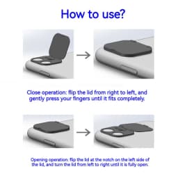 WebCam Cover Phone Back Lens Cover Plastic Privacy Protector Protective Camera Lens Case For iPhone 17 16 15 14 13 12 11 Pro Max