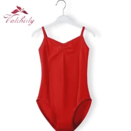 Kids Cotton Ballet Bodysuit Leotard Blue Girls Ballerina Dance Costume Clothing