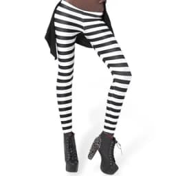 Women Leggings High Waist Cartoon Comic Beauty Print Trousers Soft Female Casual Elastic Pant
