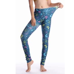 Women Leggings High Waist Cartoon Comic Beauty Print Trousers Soft Female Casual Elastic Pant