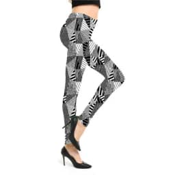 Women Leggings High Waist Cartoon Comic Beauty Print Trousers Soft Female Casual Elastic Pant