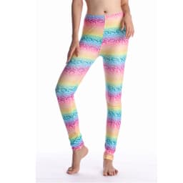 Women Leggings High Waist Cartoon Comic Beauty Print Trousers Soft Female Casual Elastic Pant