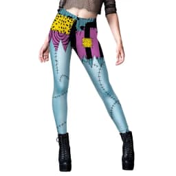 VIP FASHION Skeleton Women Leggings Cosplay Sexy Elastic Skinny Pants Holloween Costume 3D Printed Workout Fitness Leggings
