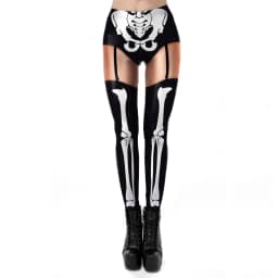 VIP FASHION Skeleton Women Leggings Cosplay Sexy Elastic Skinny Pants Holloween Costume 3D Printed Workout Fitness Leggings